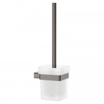 Tono Toilet Brush & Holder, Gun Metal